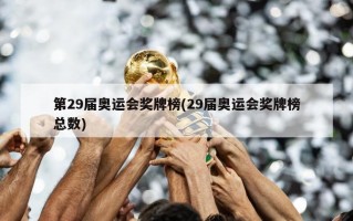 第29届奥运会奖牌榜(29届奥运会奖牌榜总数)