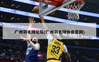 广州羽毛球论坛(广州羽毛球协会官网)